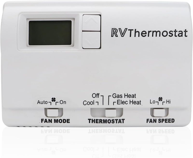 USTAR Upgraded RV 6536A3351 Digital Thermostat Compatible with Coleman Mach, Wall-Mounted, White, Two-Stage Digital Thermostat Fit for Heat Pump & Gas Furnace - Image 1